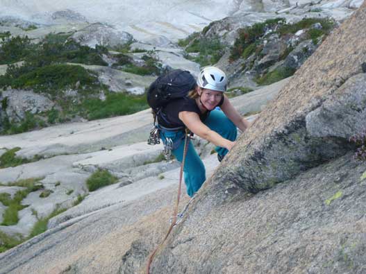 Klettern auf Sagittarius / Gelmerfluh (Grimsel), 17. August 2013 © Bruno Hasler