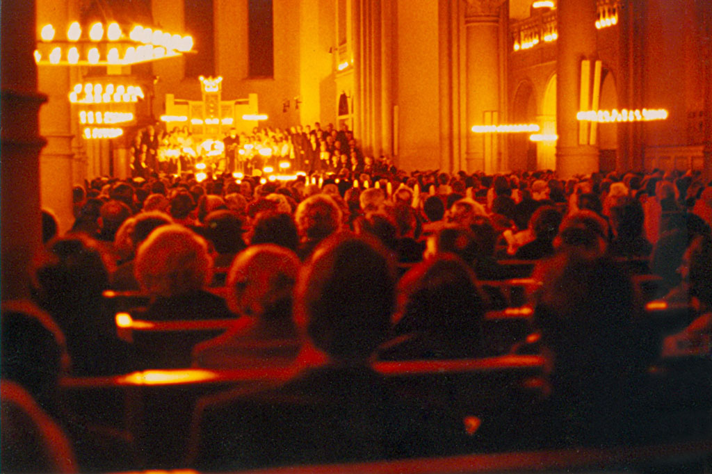 Weihnachtsmusik bei Kerzenlicht in der Stadtkirche Glarus © Christoph Kobelt, undatiert