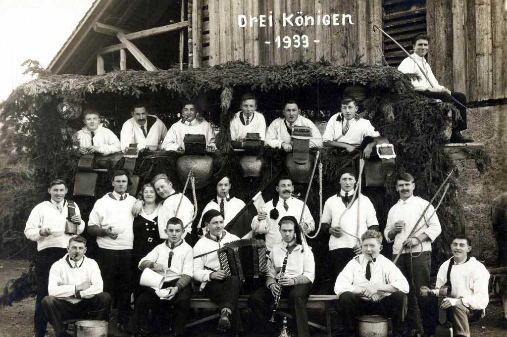 Greiflergruppe aus Brunnen, 1933 © Greiflervereinigung Ingenbohl-Brunnen
