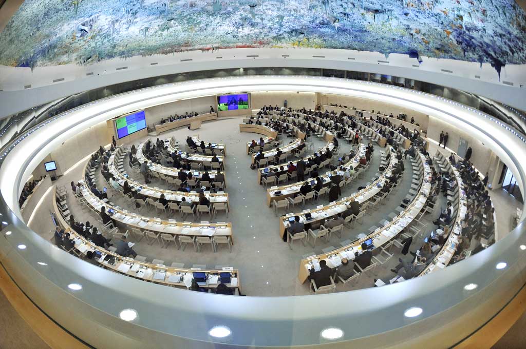 Gesamtansicht der Teilnehmerinnen und Teilnehmer der 16. Sitzung des Menschenrechtsrats, Genf © United Nations, 2011