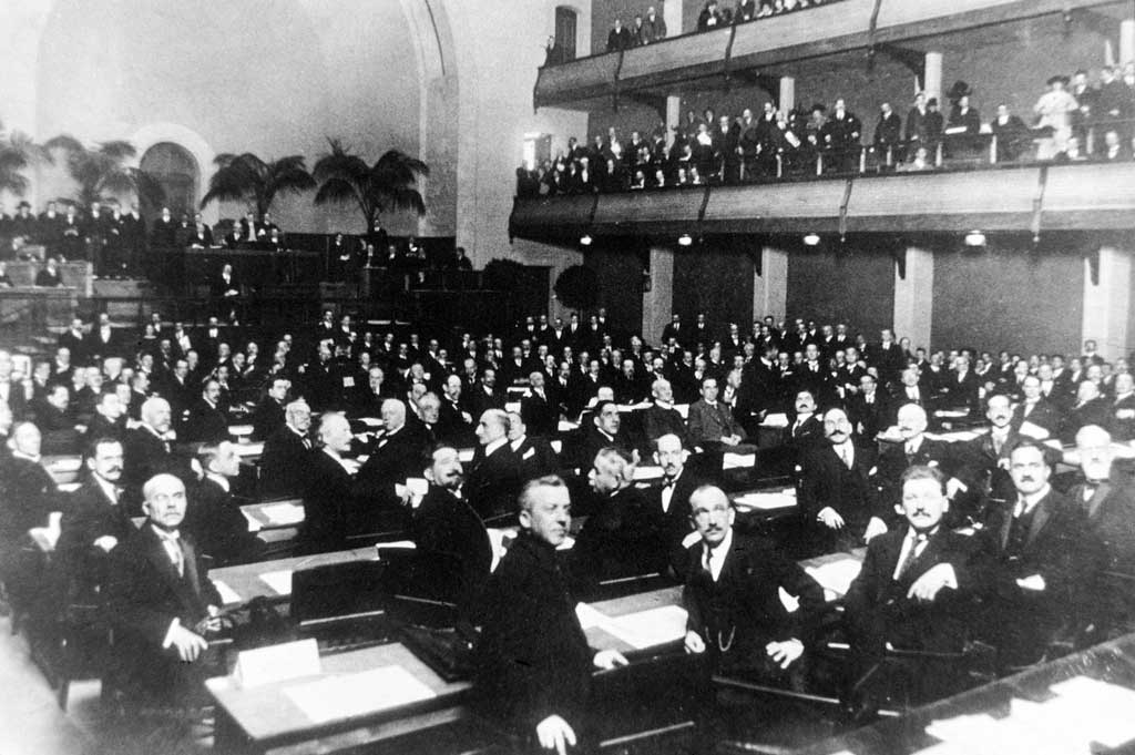 Eröffnungssitzung des Völkerbunds, Genf, 15. November 1920