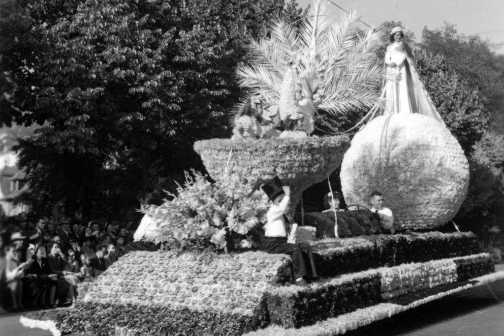 Grape harvest festival, Neuchâtel, 1948 © Fonds Max Chiffelle/Département audiovisuel de la Bibliothèque de la Ville de La Chaux-de-Fonds
