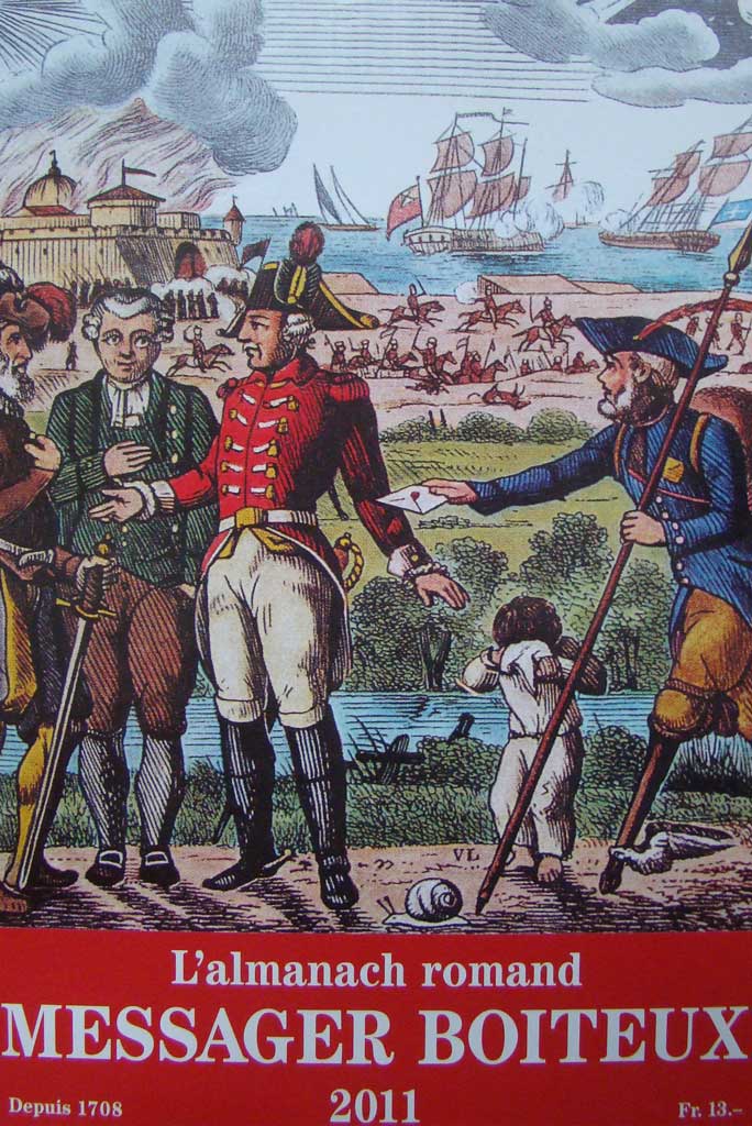 «Le Messager boiteux», almanac: title page, 2011 © Le Messager boiteux, Säuberlin et Pfeiffer à Châtel-Saint-Denis (FR)