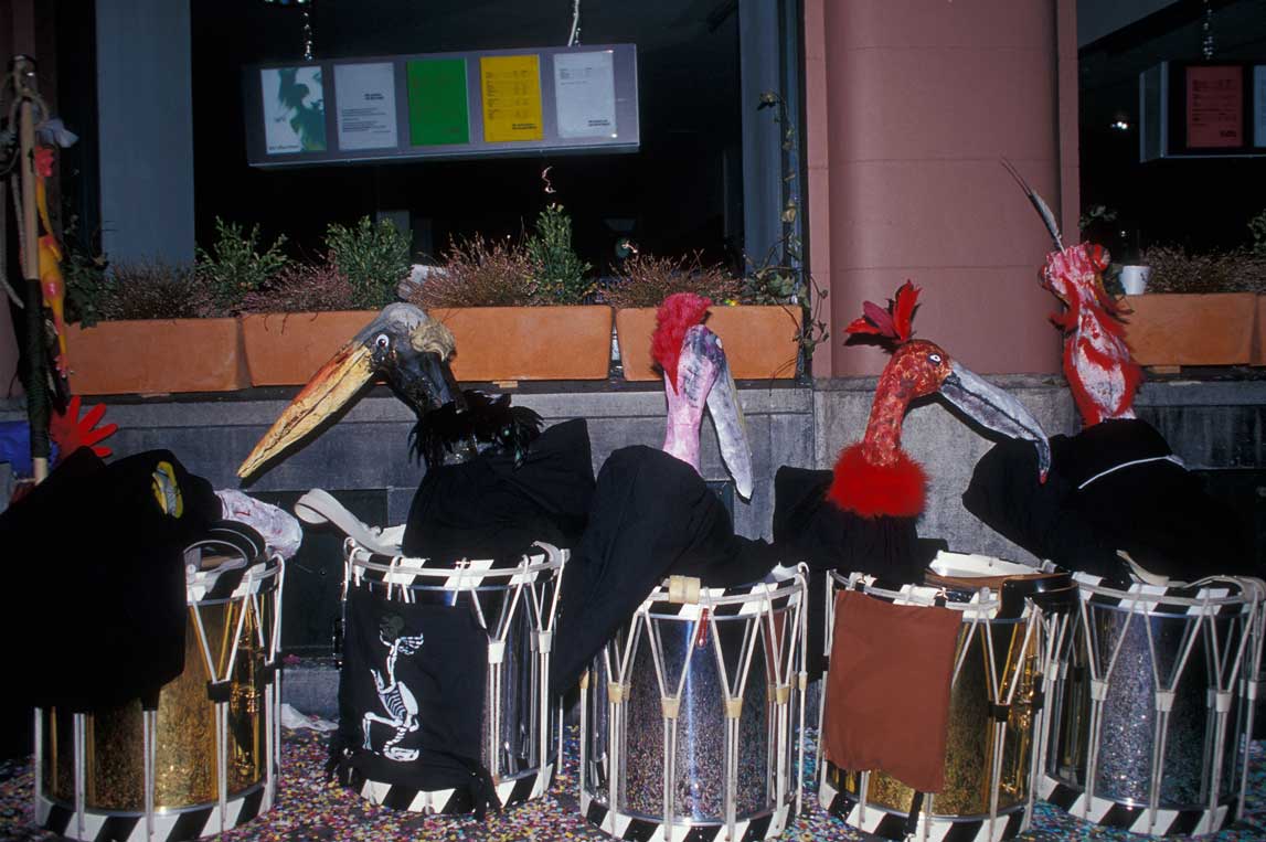 Fasnacht is a tiring festival, and everyone needs a break, 2006 © Domenico Sposato, Basel