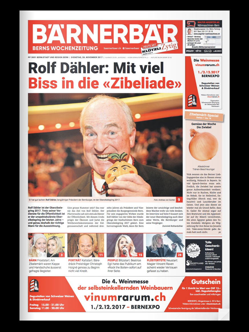 Berner Bär – a newspaper of Bern © Berner Bär