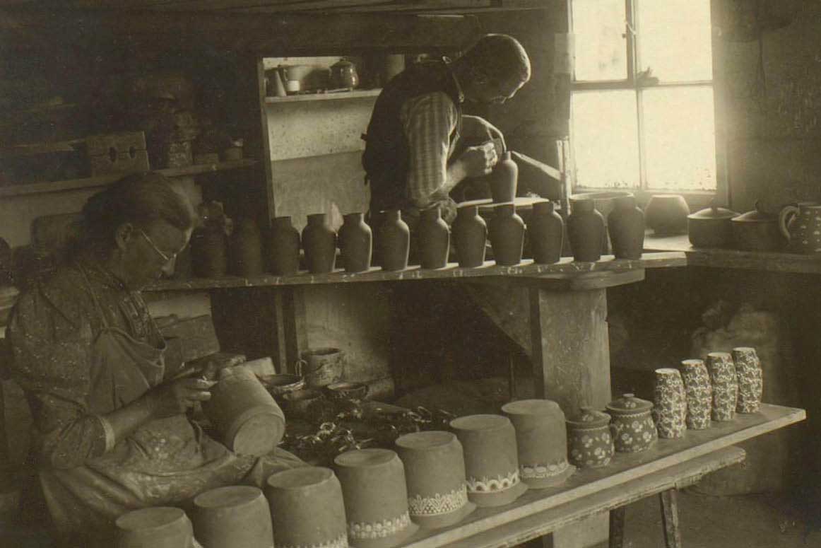 Pottery shop in Steffisburg, 1917 © Hermann Stauder/Fotostiftung Schweiz