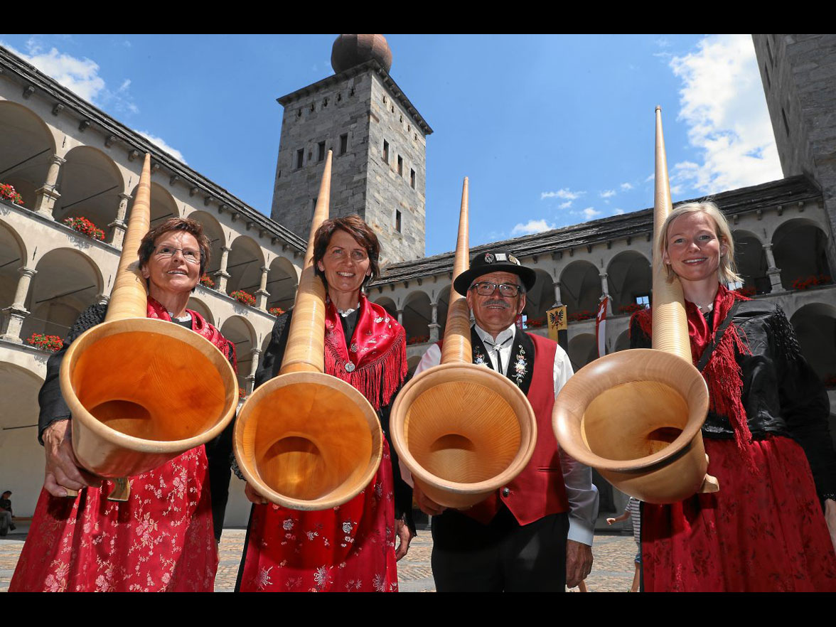 The opening ceremony of the Swiss Yodel Festival 2017 in Brig-Glis © swiss-image.ch/Andy Mettler