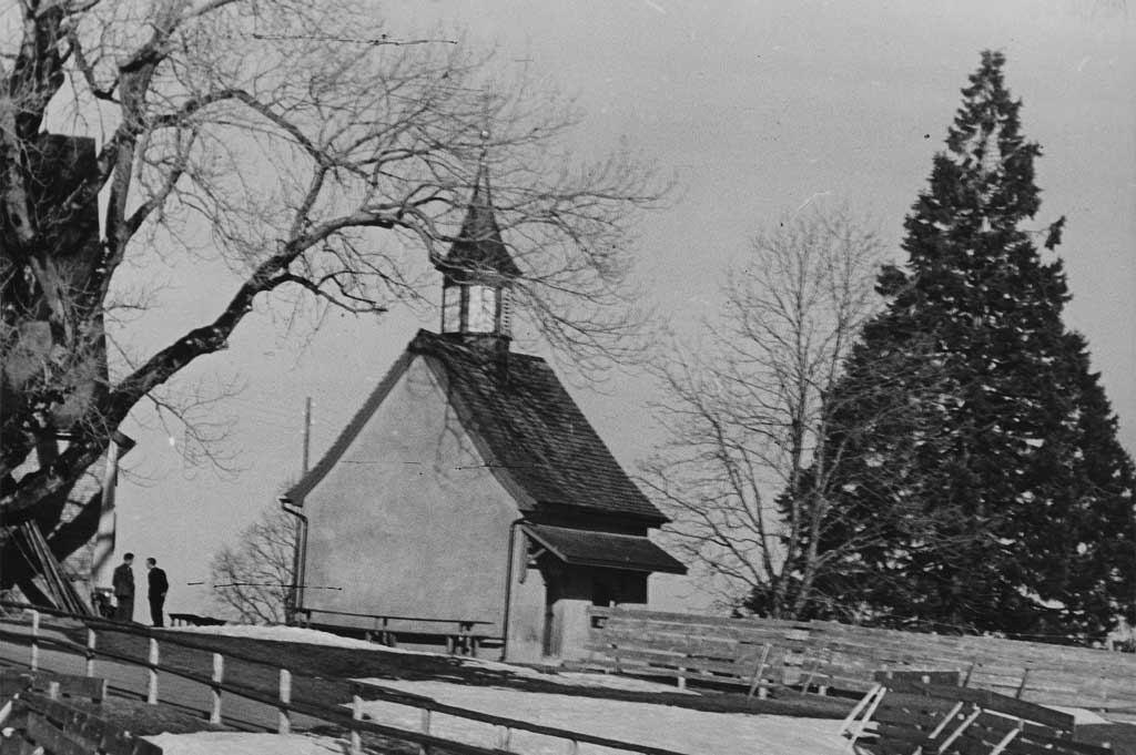 The Stoss chapel from the west © Marga Steinmann, um 1940/Museum Appenzell
