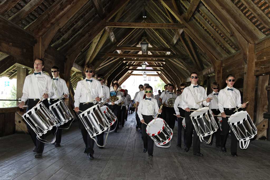 Drummers in the Olten school festival procession © Oliver Lang, 2011