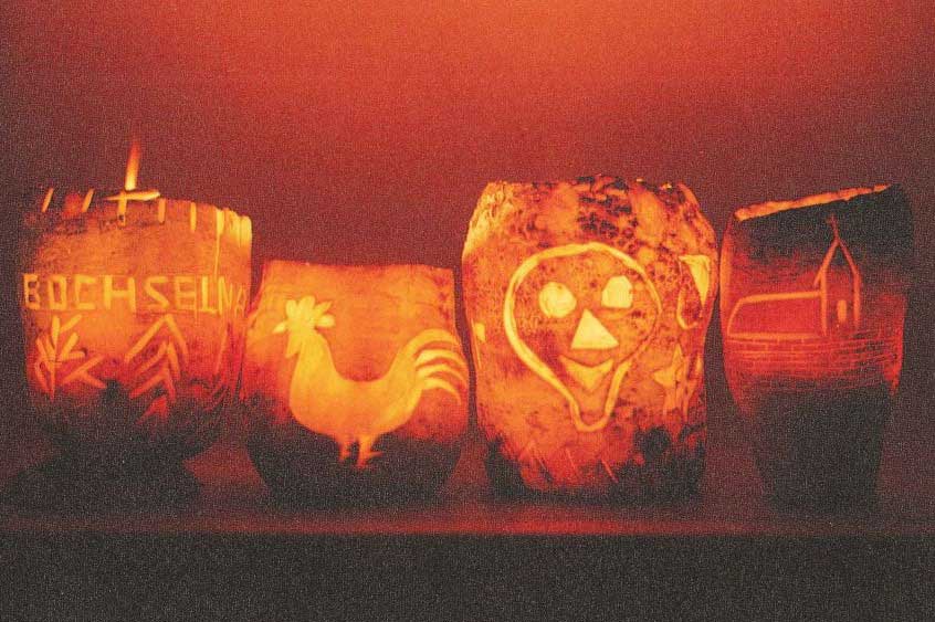Raves sculptées, vers 1950 © Bürgerarchiv Weinfelden