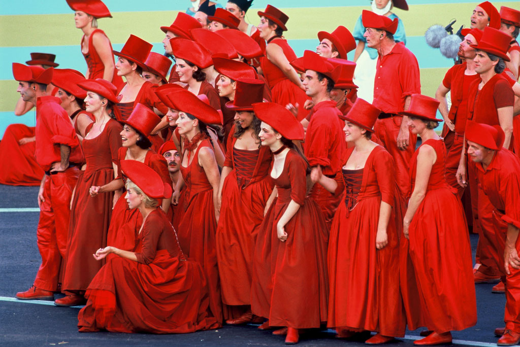 Chœur rouge, Fête des Vignerons à Vevey, 1999 © Philippe Pache / Confrérie des Vignerons
