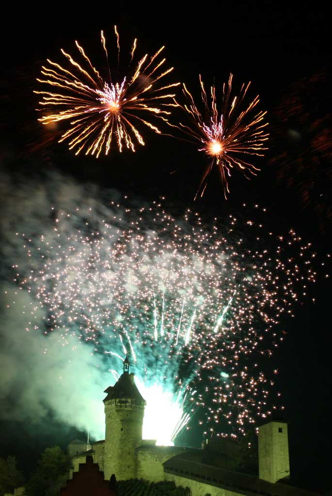 Feux d’artifices au Munot, septembre 2006 © Max and Sonja Baumann, Schaffhausen, 2006/Stadtarchiv Schaffhausen