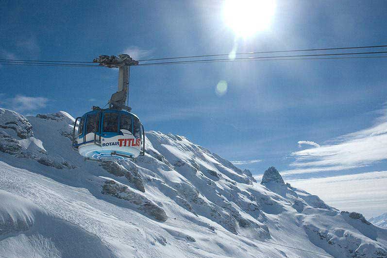 Cabine tournante des Titlis Bahnen, 2008 : le panorama en mouvement © Björn Söderqvist/Flickr