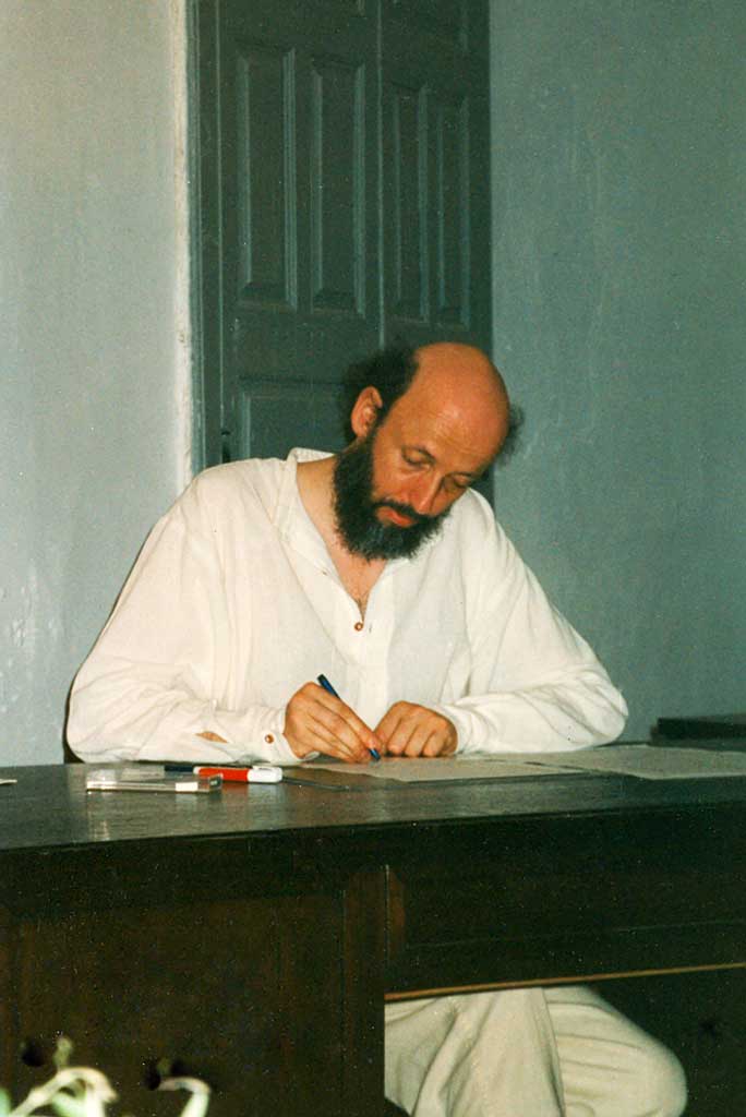 Christoph Kobelt en train de composer © Christoph Kobelt, 1997