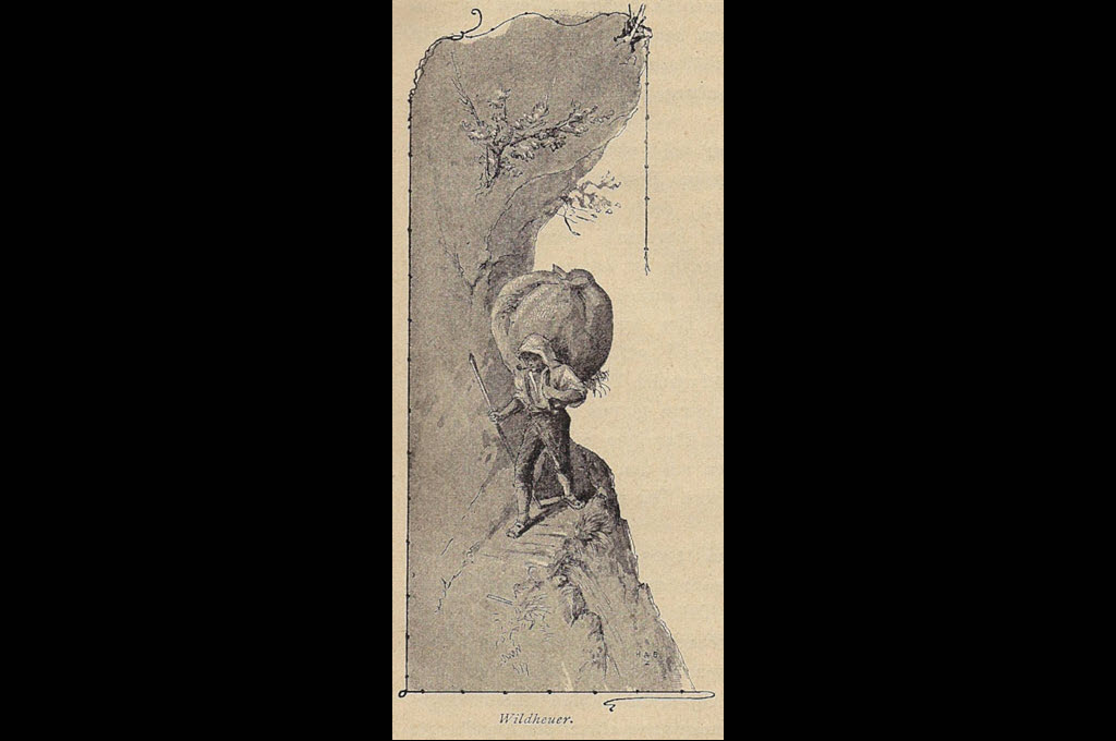 Illustration d’un guide de voyage pour Engelberg, 1889