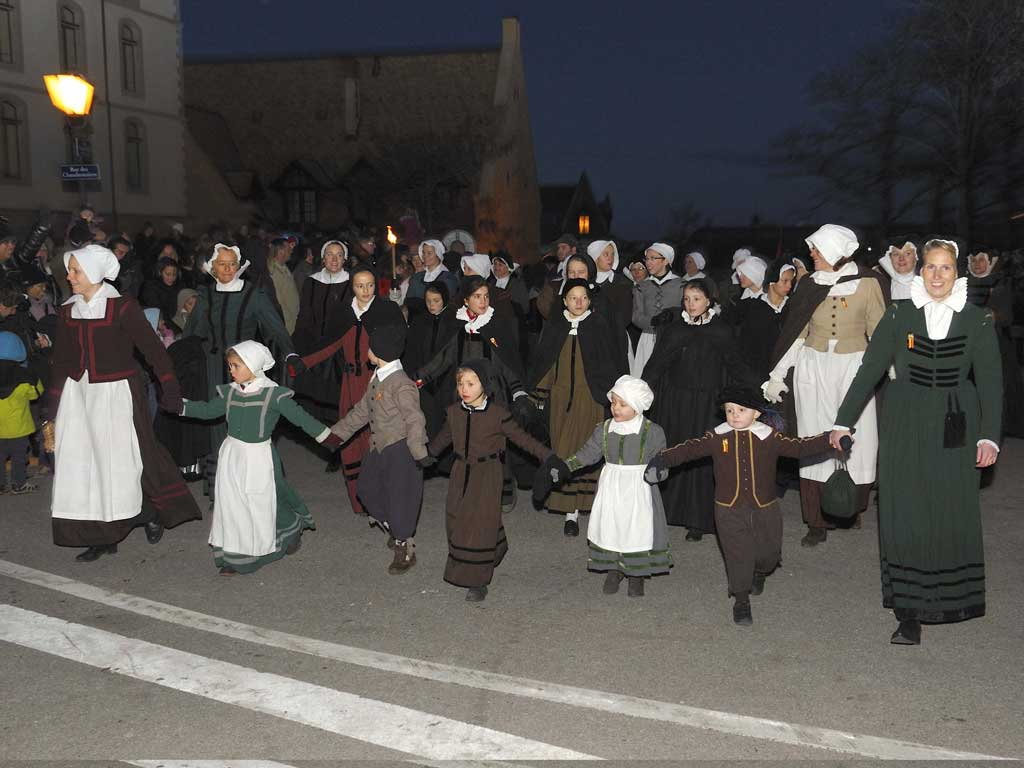 Donne e bambini: corteo storico dell'«Escalade» © Ph. Pedat/Cie de 1602