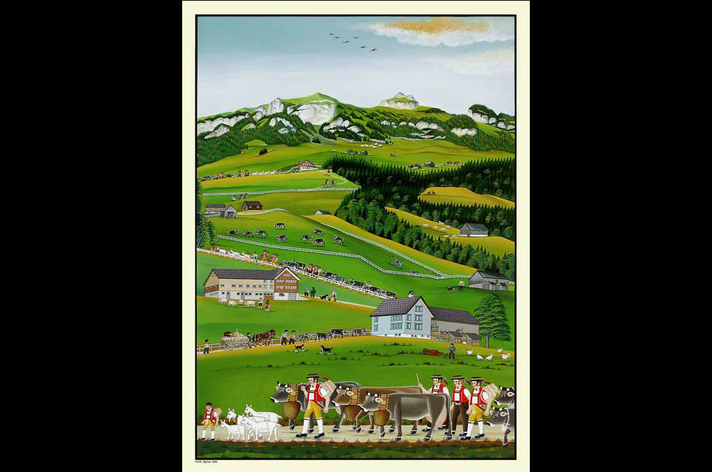 Willi Keller: Alpfahrt in Brülisau, 2006 © Collezione privata