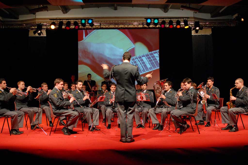 Fanfara brigata fanteria montagna 9 al concerto in sala a Lugano © Centro di competenza della musica militare