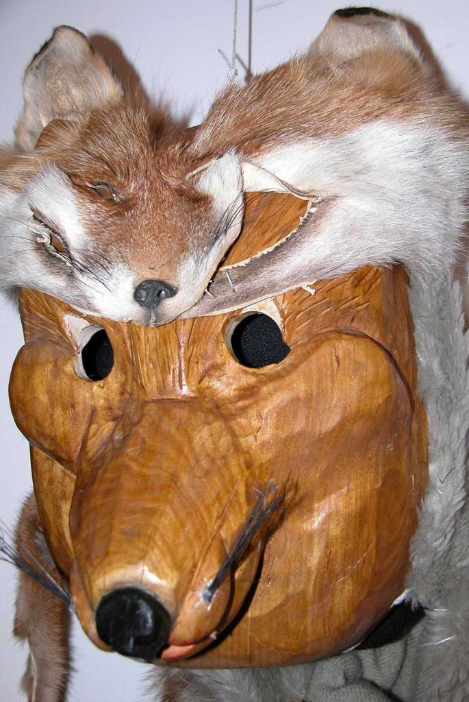 «Silberfuchs», figura principale della società del Carnevale di Murg dal 1928 © Schnitzer: Hans Bartholet, Flumserberg, 1994/95