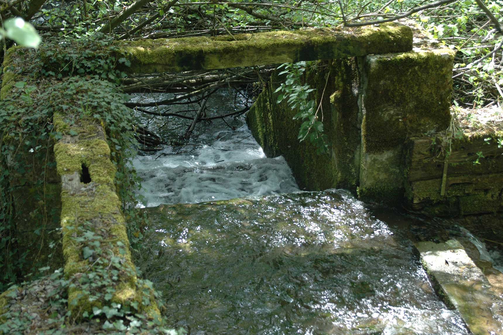 Vecchia canalizzazione delle acque sul fiume Rot © Werner Stirnimann, 2009