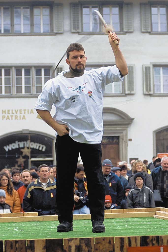Schluppegiar la giaischla cun dignitad: Giaischladers sa concurrenzeschan, Sviz, 2004 © Christof Hirtler, Altdorf