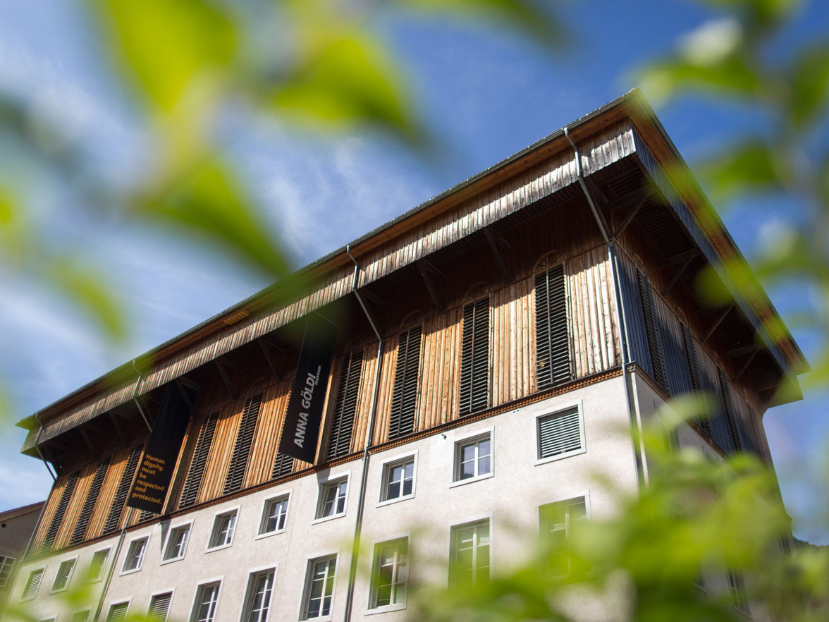 Il Museum Anna Göldi avert dal 2017 en il Hänggiturm a Ennenda. © Anna-Göldi-Stiftung