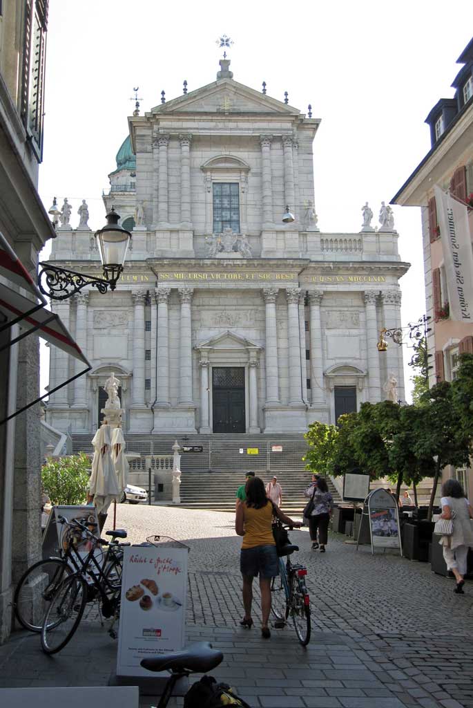 La catedrala da St. Ursen, fotografada nà da la Hauptgasse © Melissa Dettling, Solothurn, 2011