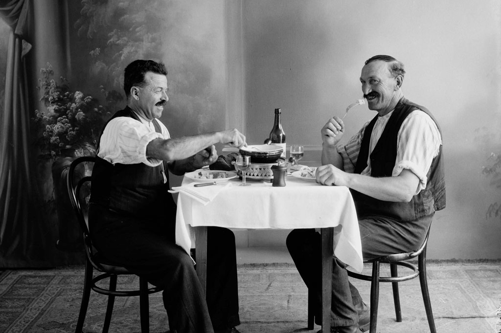 Maletg da reclama per fondue, 1933 © Glasson/Musee gruerien, Bulle, 1933