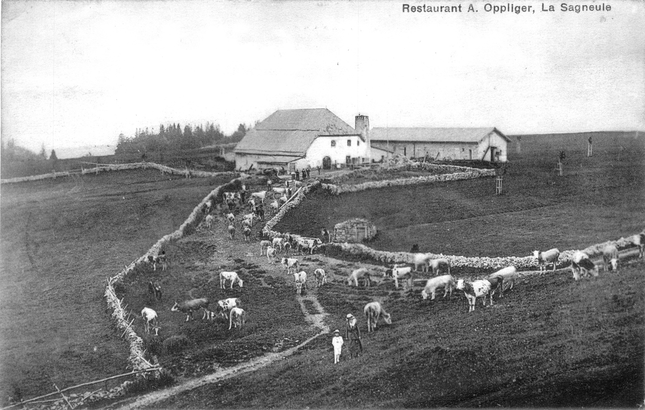 La «métairie» da la Grande Sagneule, Rochefort, entschatta dal 20avel tschientaner © Musée de La Sagne	