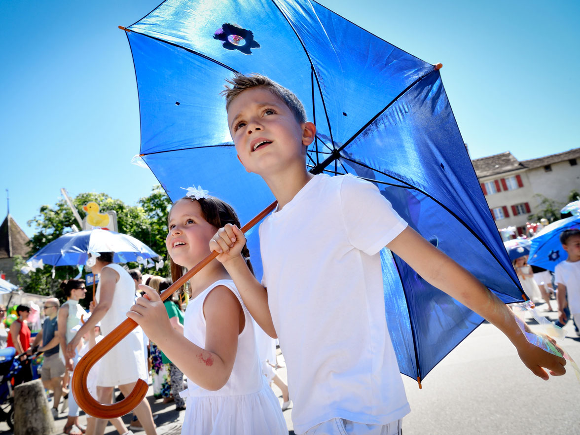 Il cortegi da festa il suentermezdi en la citad veglia (Solennité da Murten, 2016) © Museum Murten/Carly Rappo