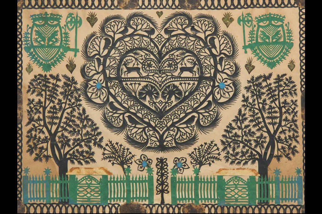 Hans-Jakob Hauswirth: Les portails verts, enturn il 1850 © Olivier Saugy/Musée du Vieux Pays-d’Enhaut, Château-d’Oex